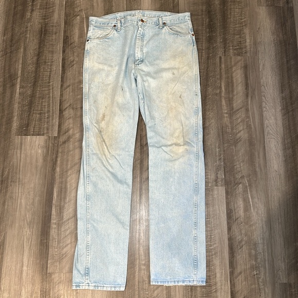 Wrangler Cowboy Cut Original Fit Painters Work Jeans - 38x36 - Picture 2 of 9